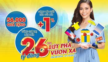 CHUỖI CHƯƠNG TRÌNH KHUYẾN MÃI “26 NĂM – BỨT PHÁ, VƯƠN XA”