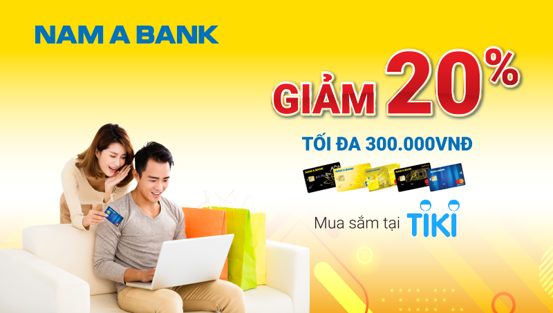 Giảm 20% khi mua sắm tại Tiki