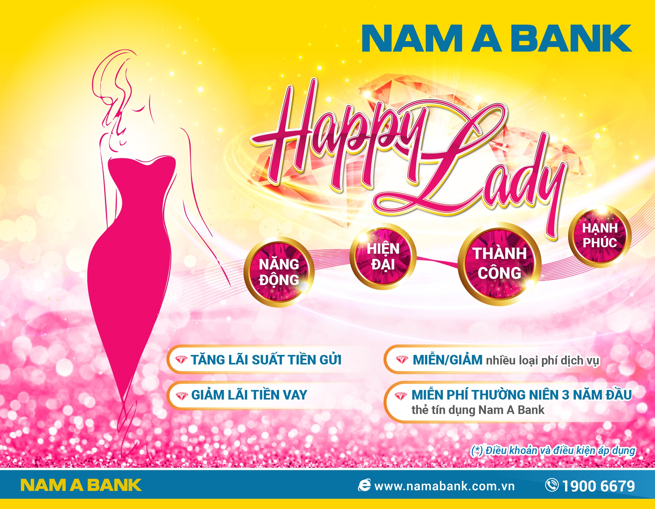 GIAO DỊCH TẠI NAM A BANK HƯỞNG ƯU ĐÃI DÀNH RIÊNG CHO PHỤ NỮ