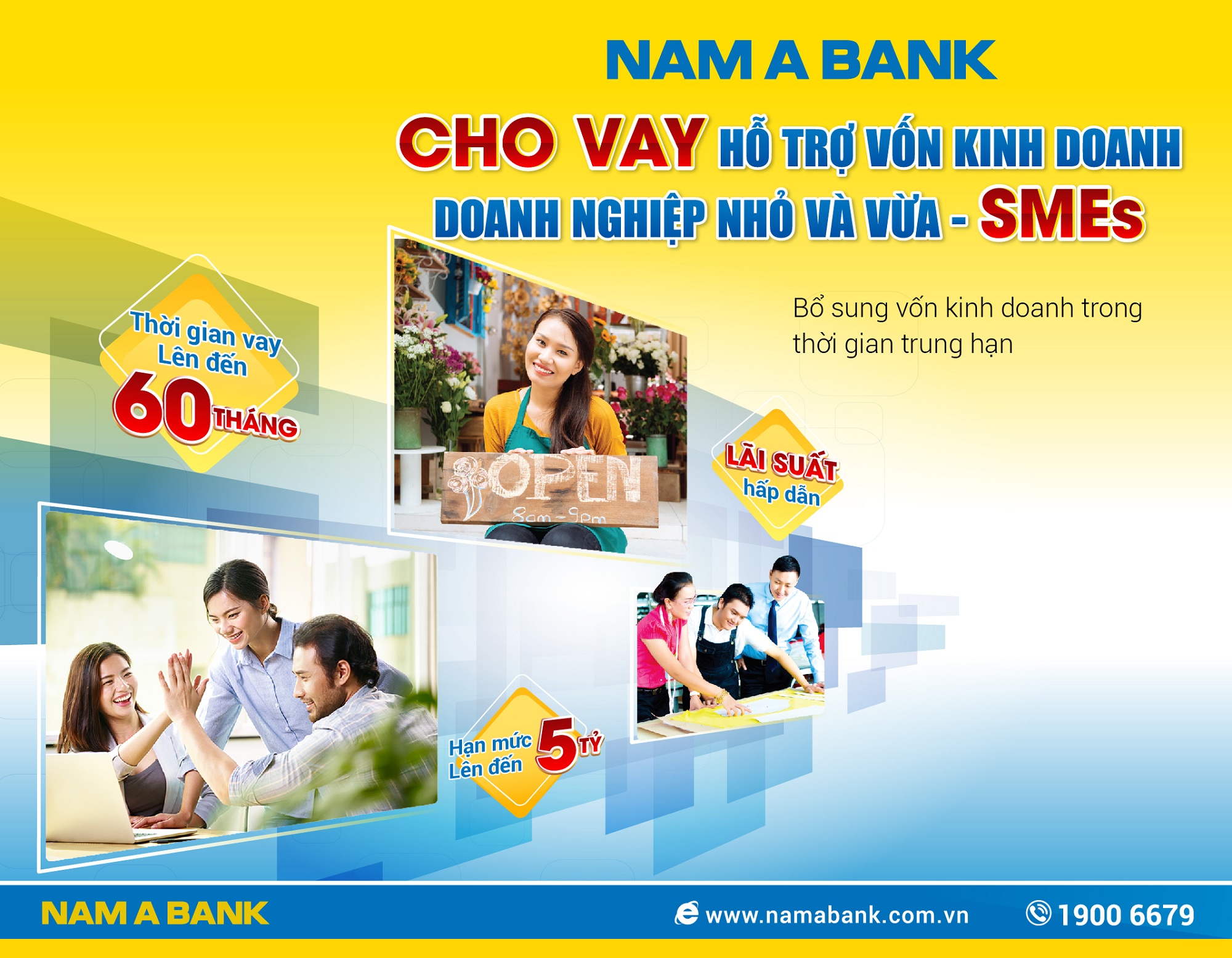 NAM A BANK HỖ TRỢ VỐN KINH DOANH CHO DOANH NGHIỆP NHỎ VÀ VỪA