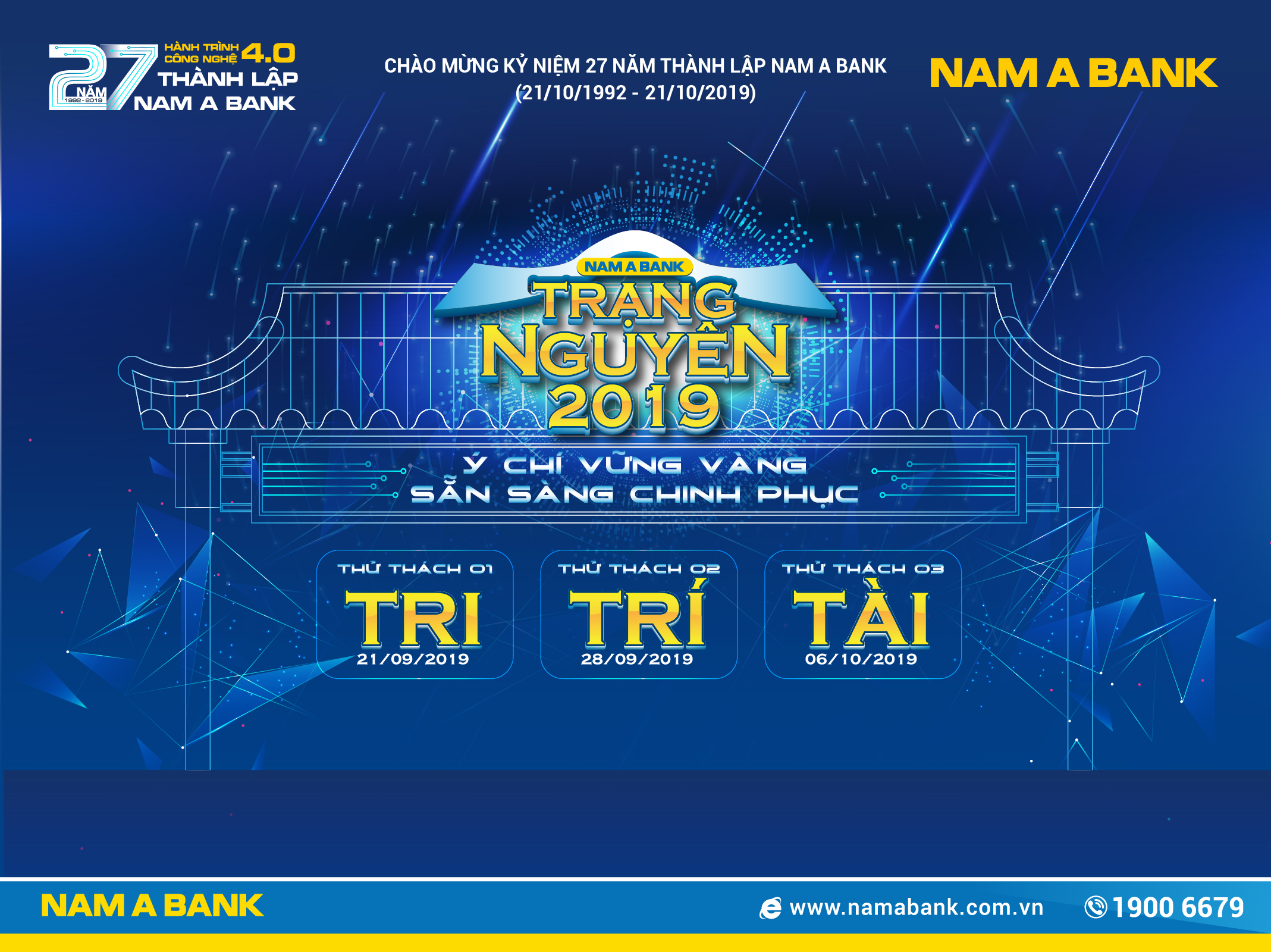 TRẠNG NGUYÊN NAM A BANK 2019 TRỞ LẠI ĐẦY KỊCH TÍNH NHẰM TÌM  KIẾM NHÂN TÀI HỘI TỤ ĐỦ TRI- TRÍ- TÀI