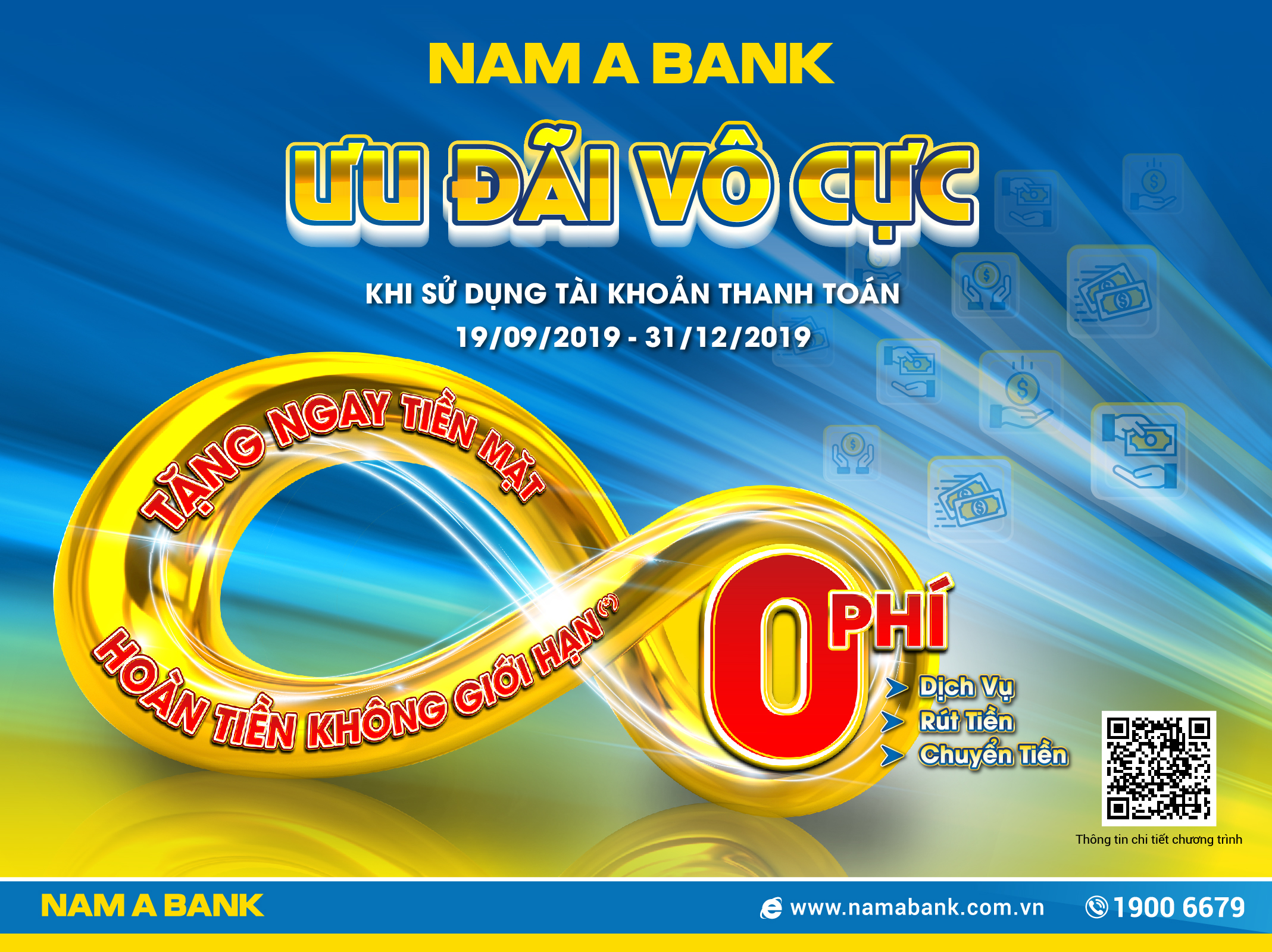MỞ TÀI KHOẢN THANH TOÁN TẠI NAM A BANK ĐƯỢC MIỄN HÀNG LOẠT PHÍ GIAO DỊCH