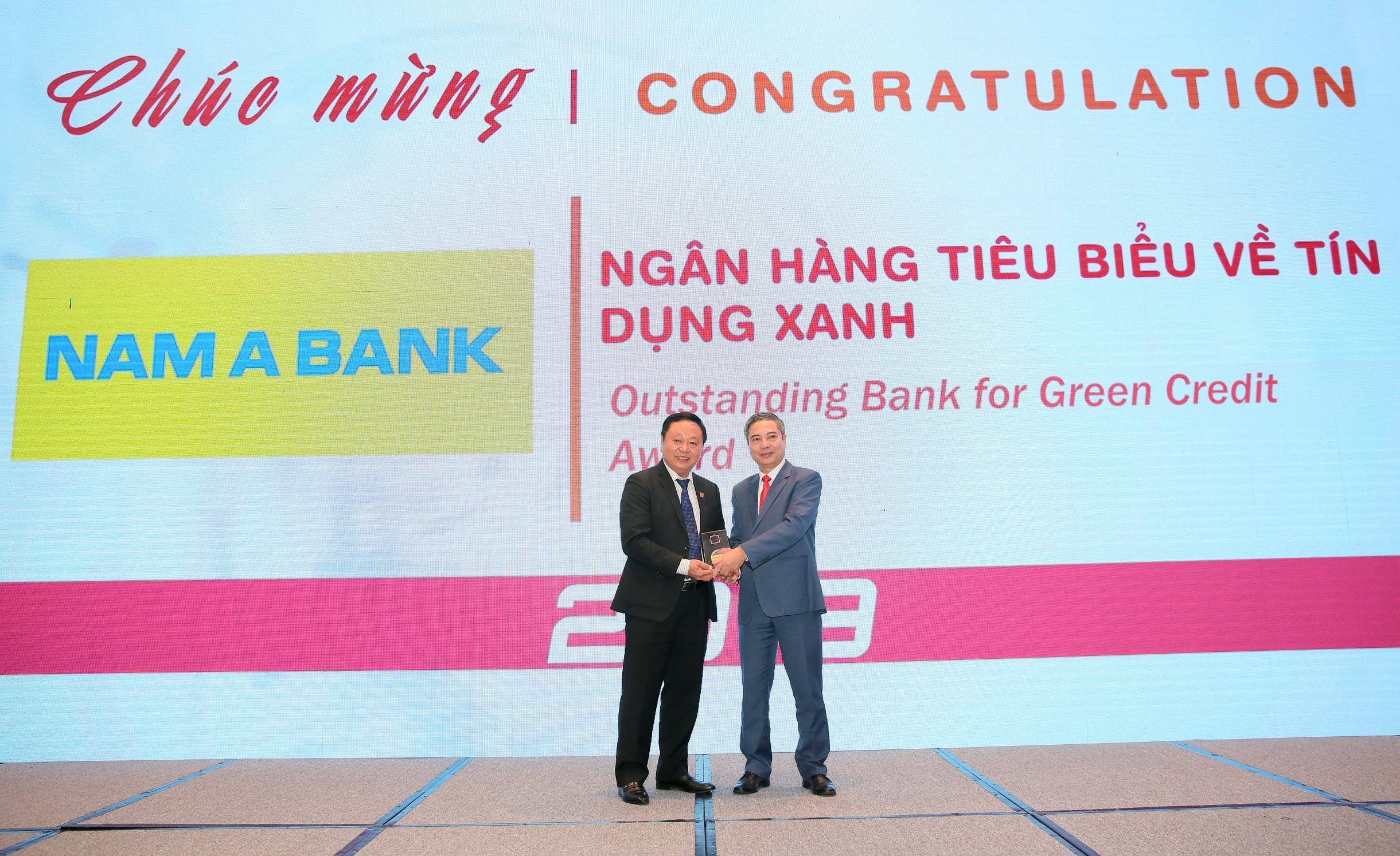NAM A BANK NHẬN GIẢI THƯỞNG “NGÂN HÀNG TIÊU BIỂU VỀ TÍN DỤNG XANH” NĂM 2019
