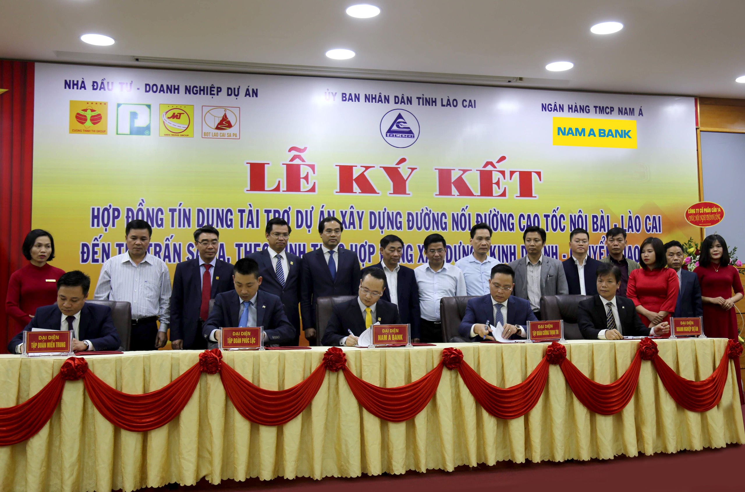 NAM A BANK CẤP TÍN DỤNG DỰ ÁN XÂY DỰNG ĐƯỜNG NỐI ĐƯỜNG CAO TỐC NỘI BÀI – LÀO CAI ĐẾN THỊ TRẤN SA PA