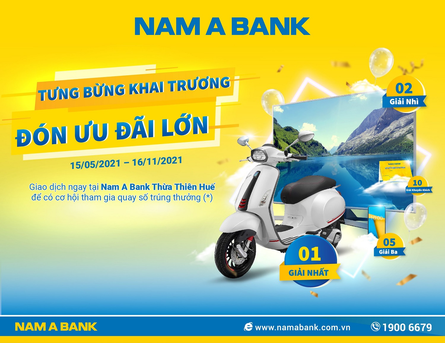 NAM A BANK ĐƯA VÀO HOẠT ĐỘNG CHI NHÁNH THỪA THIÊN HUẾ, TIẾP TỤC MỞ RỘNG MẠNG LƯỚI TẠI MIỀN TRUNG