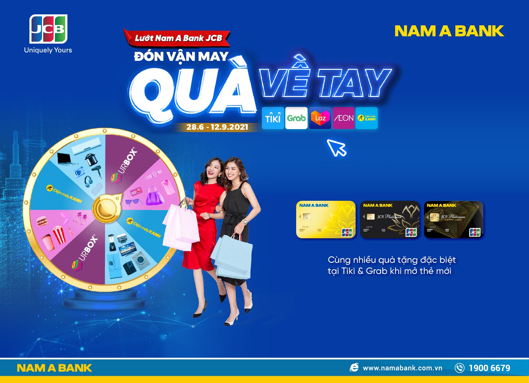 GIAO DỊCH AN TOÀN NHẬN NHIỀU ƯU ĐÃI TỪ THẺ NAM A BANK JCB