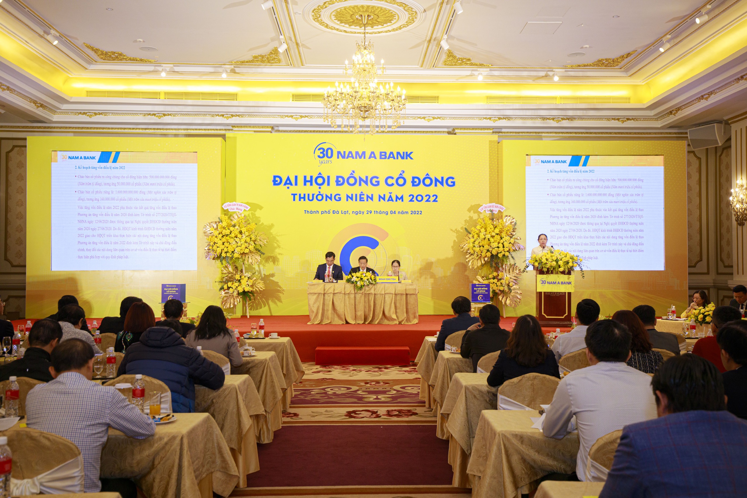 NAM A BANK NÂNG TẦM MÔ HÌNH TÀI CHÍNH TOÀN DIỆN, CHIA CỔ TỨC VỚI TỶ LỆ GẦN 29%