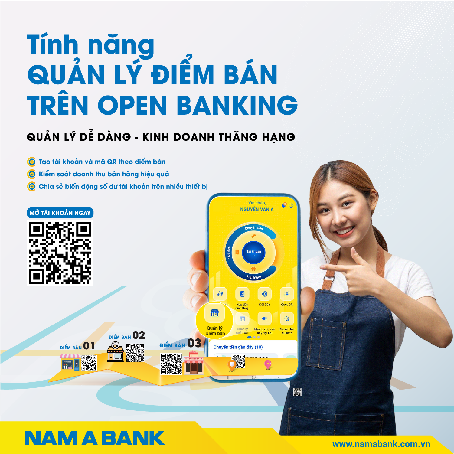 TRIỂN KHAI TÍNH NĂNG QUẢN LÝ ĐIỂM BÁN TRÊN OPEN BANKING