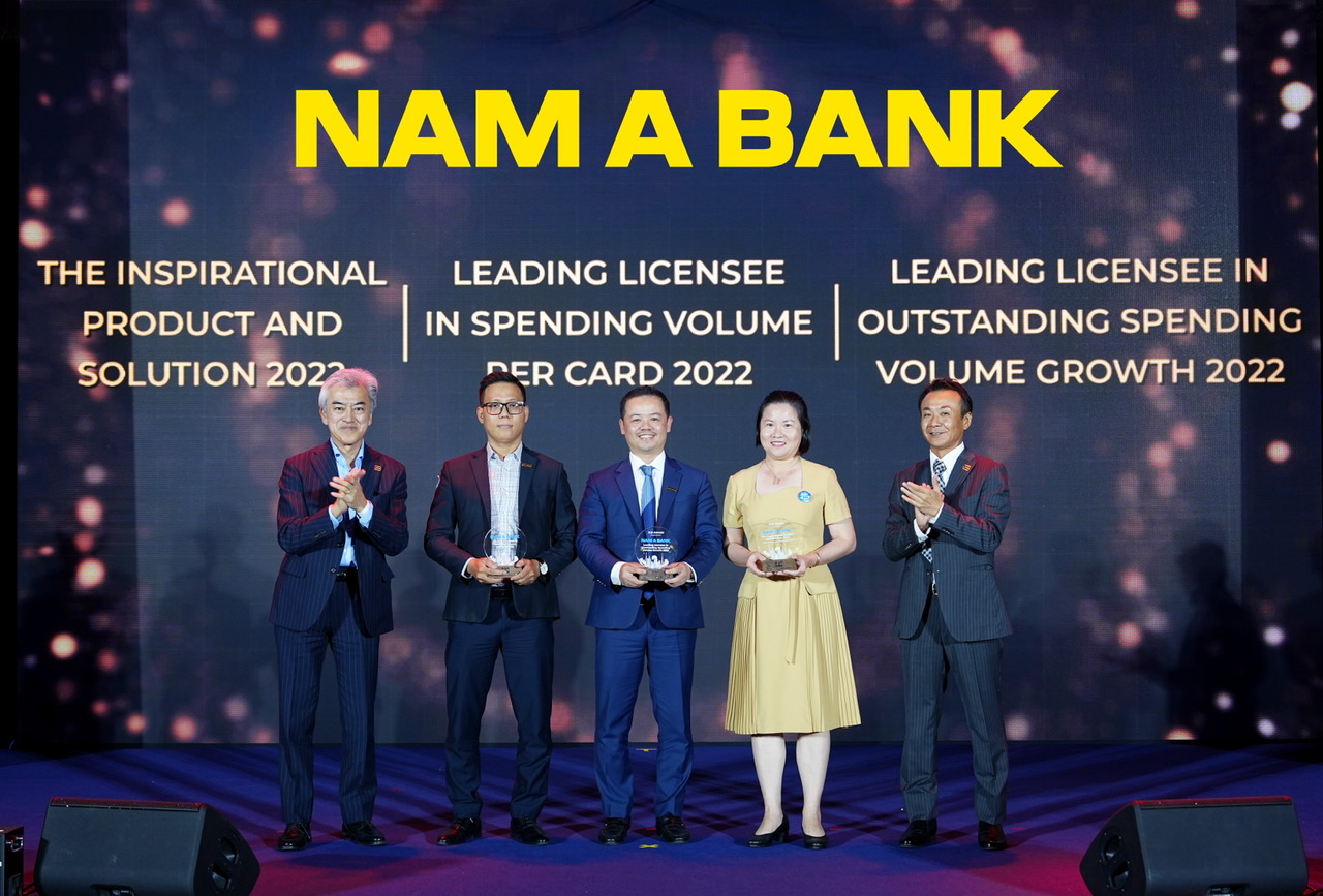 NAM A BANK ĐƯỢC JCB VINH DANH Ở 3 HẠNG MỤC GIẢI THƯỞNG