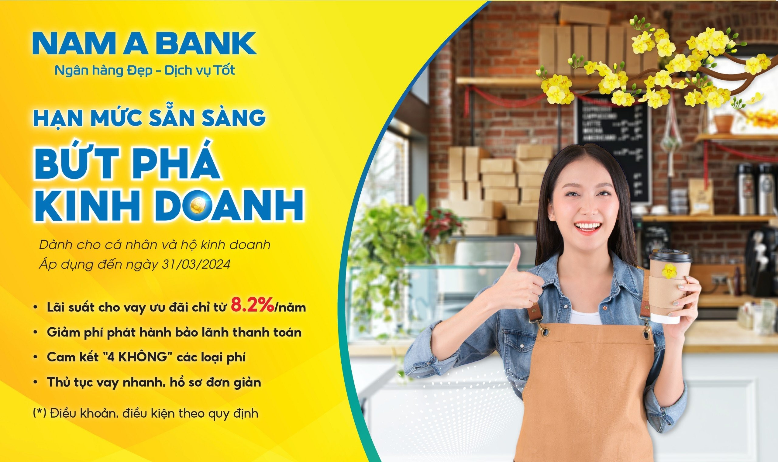 Chương trình cho vay “Hạn mức sẵn sàng – Bứt phá kinh doanh” dành cho KHCN bổ sung vốn kinh doanh ngắn hạn dịp Tết 2024