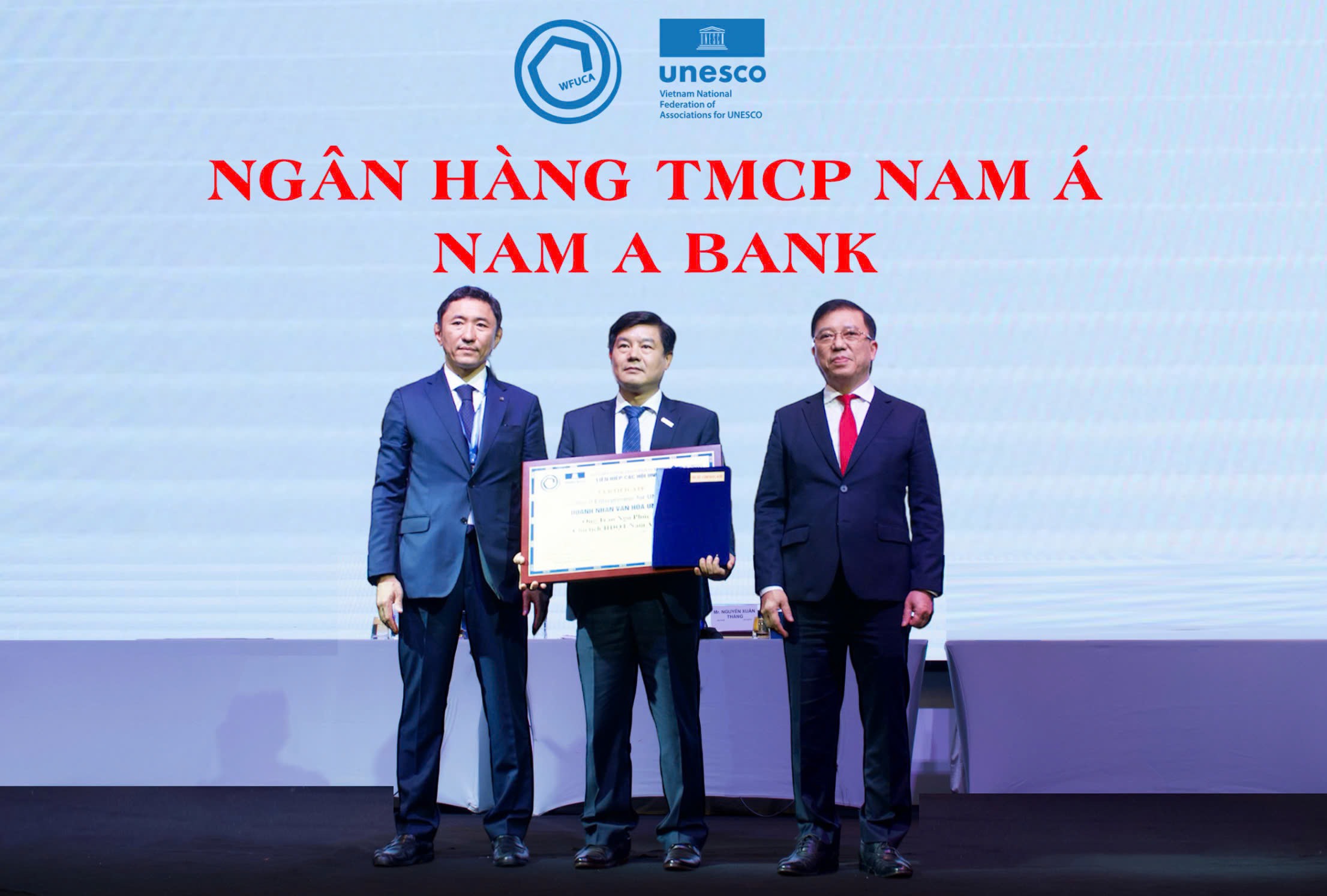 NAM A BANK – “DOANH NGHIỆP  VĂN HÓA UNESCO CHÂU Á THÁI BÌNH DƯƠNG”