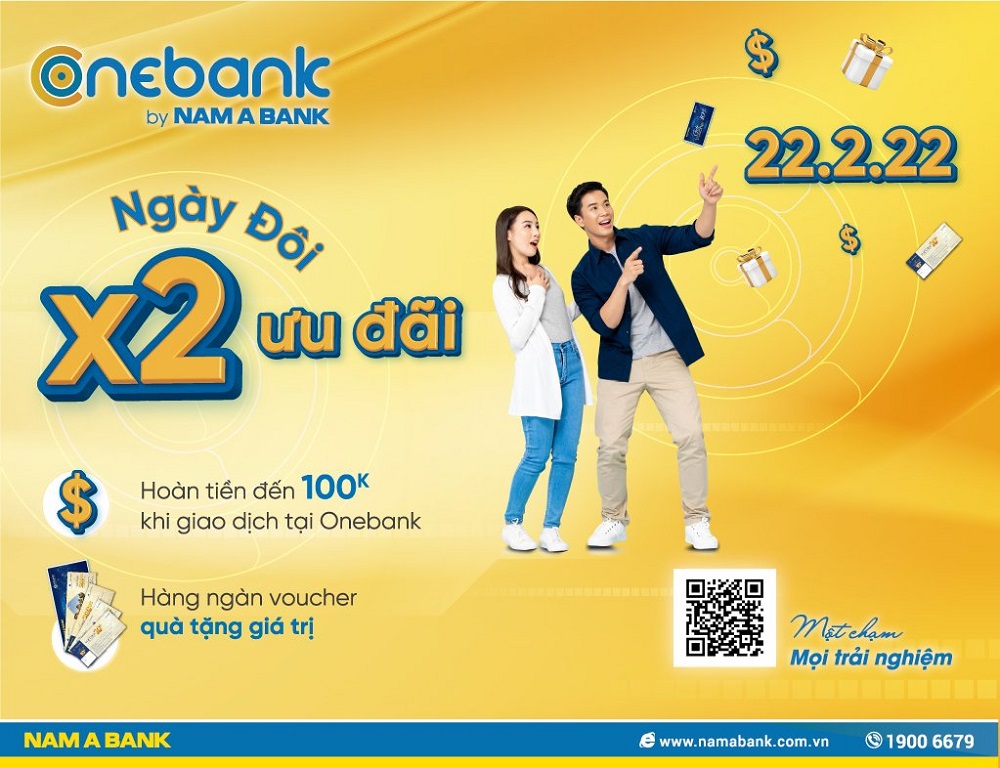 Ngày đôi – Nhân đôi ưu đãi khi giao dịch tại ONEBANK