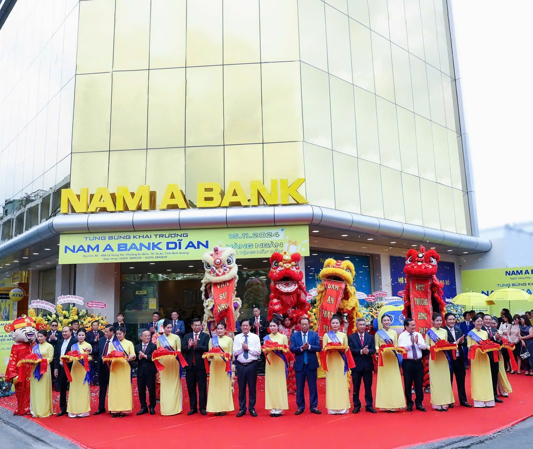 NAM A BANK KHAI TRƯƠNG THÊM CHI NHÁNH MỚI TẠI BÌNH DƯƠNG