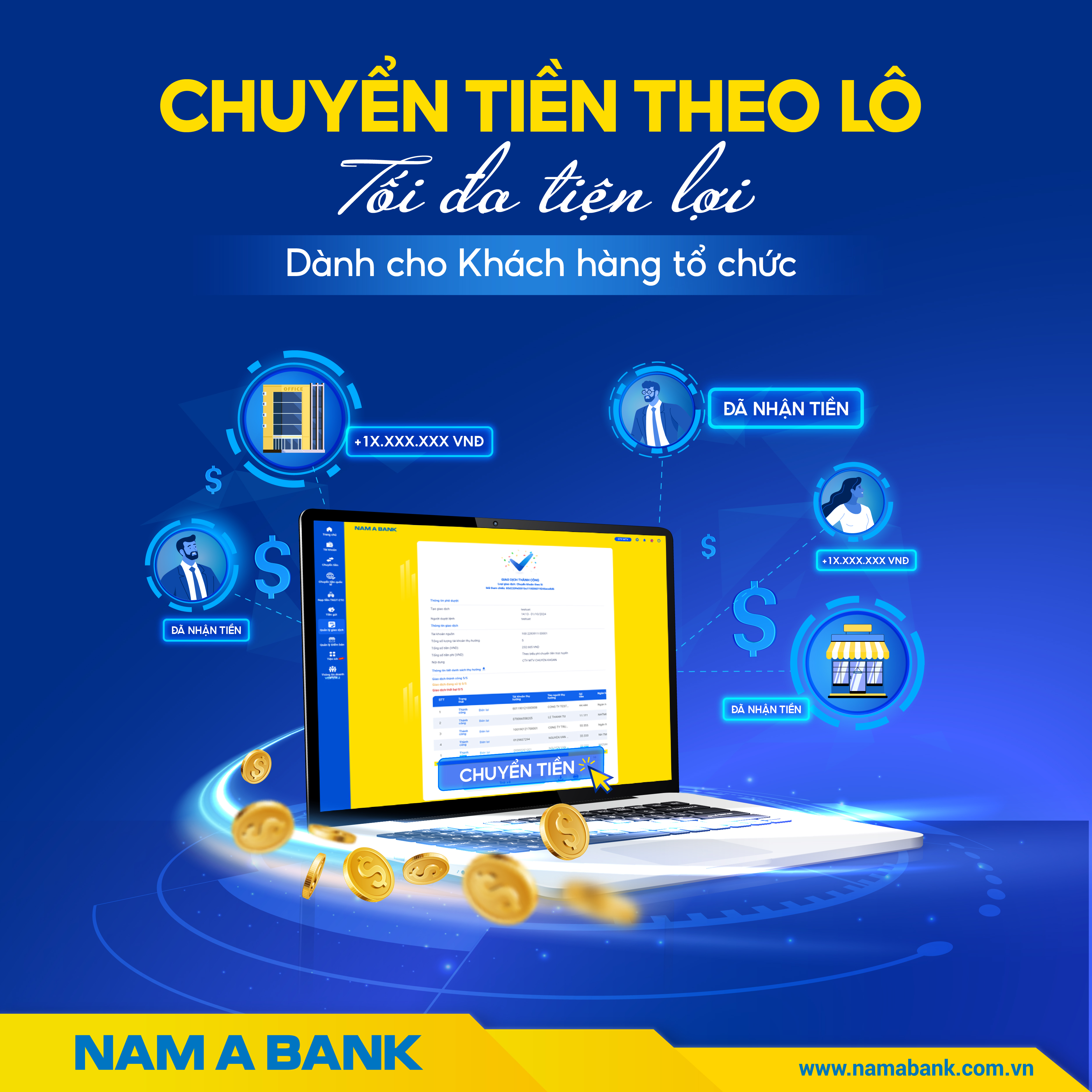 CHUYỂN TIỀN THEO LÔ TRÊN OPEN BANKING - DÀNH CHO KHTC