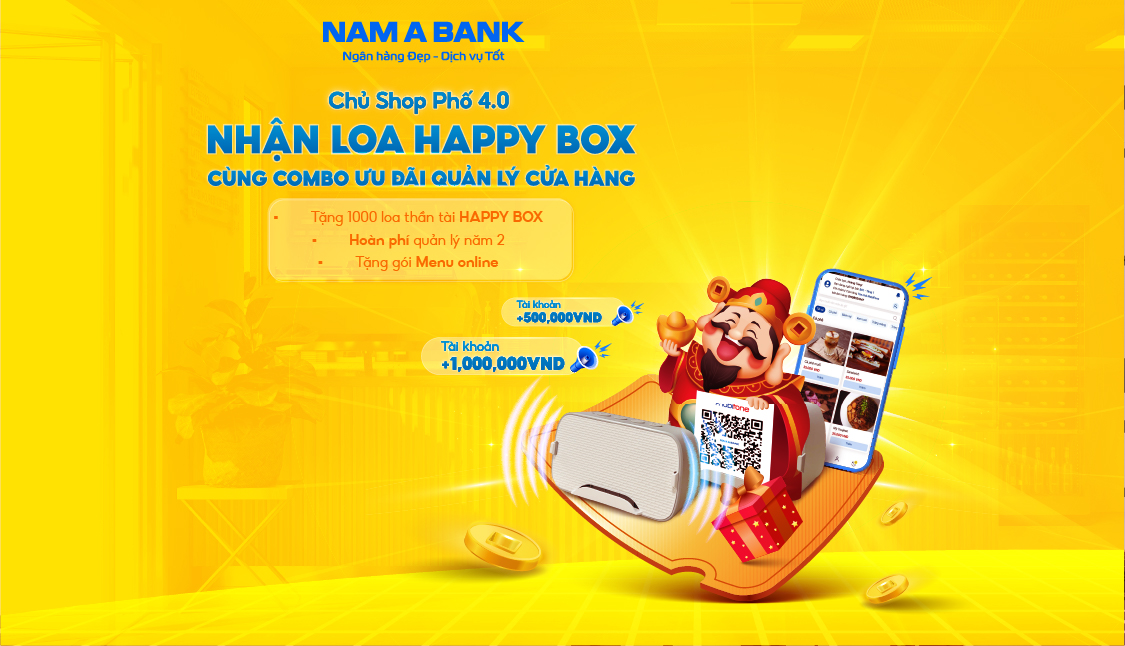 Chủ Shop Phố 4.0 - Nhận Loa Happy box cùng combo ưu đãi quản lý cửa hàng