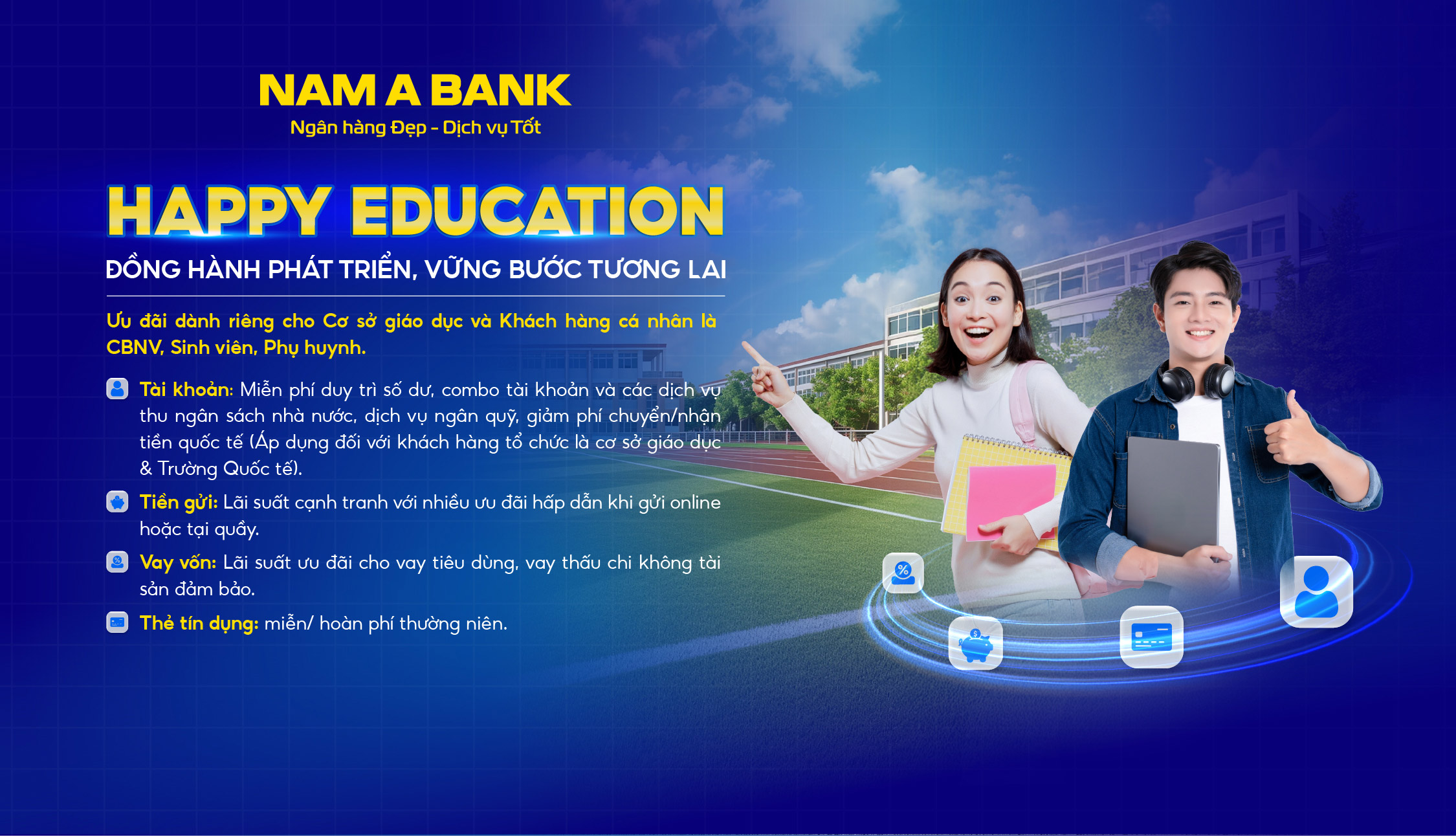 HAPPY EDUCATION - GÓI ƯU ĐÃI DÀNH CHO LĨNH VỰC GIÁO DỤC