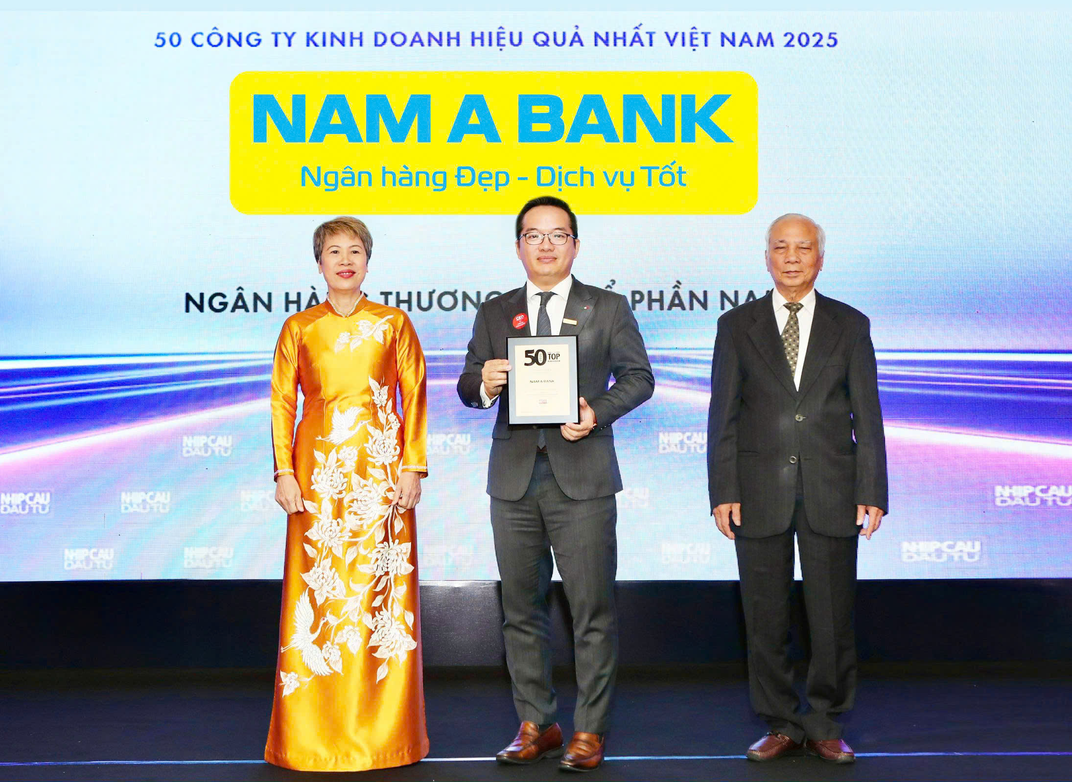 NAM A BANK – TIẾP TỤC VÀO TOP 50 CÔNG TY KINH DOANH HIỆU QUẢ NHẤT VIỆT NAM
