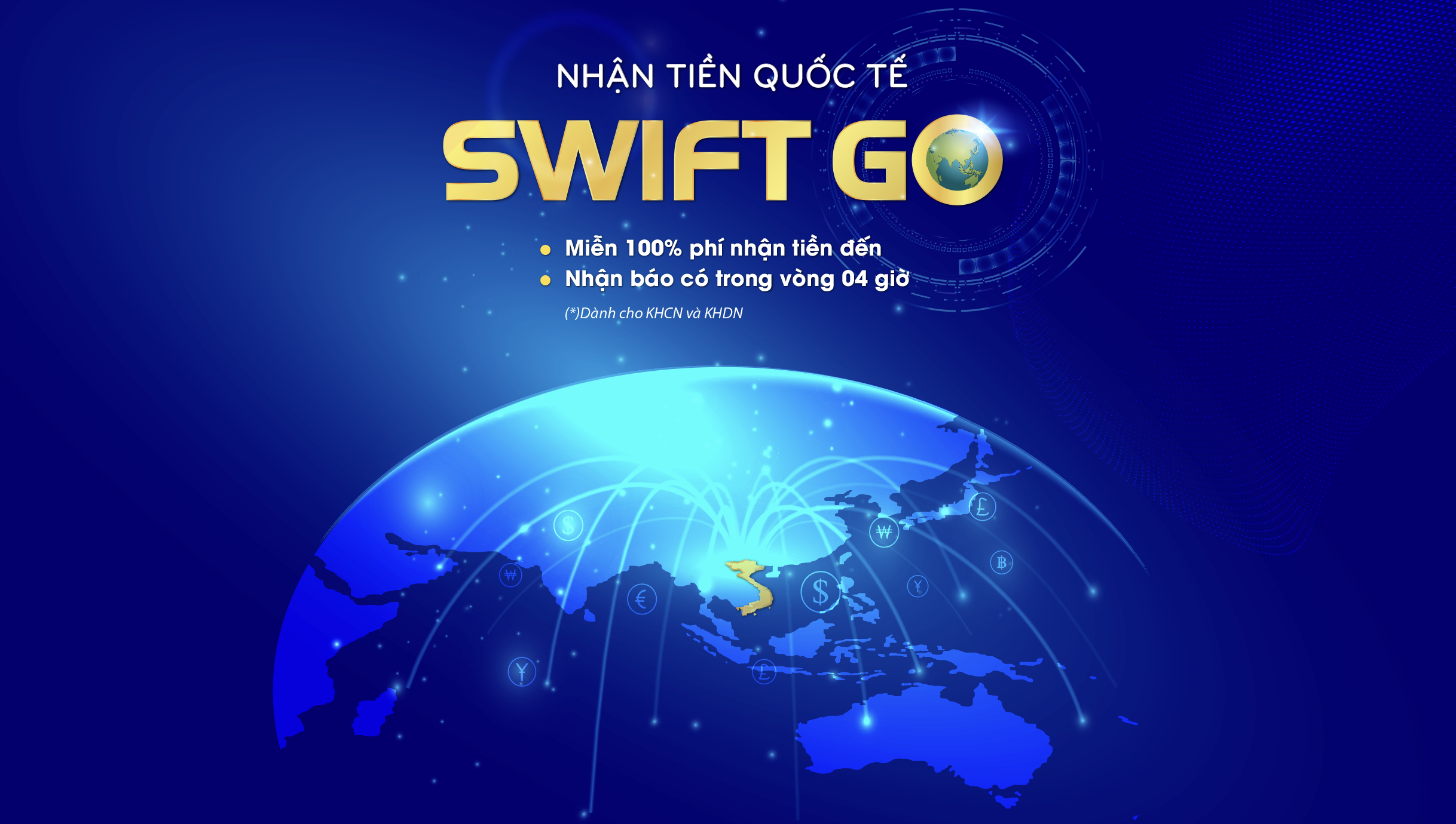 Nhận tiền Quốc tế SWIFT GO